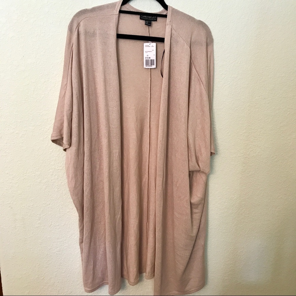 Short-Sleeve Knit Cardigan